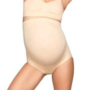 SKIMS Sculpting High Waist Maternity Brief Sand Nude New NWOT Size S/M Shapewear